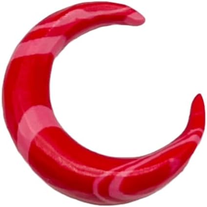 Red Malachite Stone Tribal Septum Crescent Pincher – Handmade Stone Body Piercing Jewelry