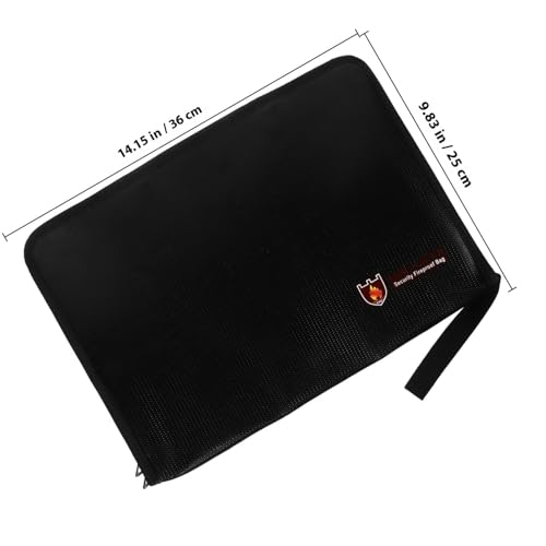 Bolsa ignífuga para documentos Toddmomy impermeable contra incendios y daños 2