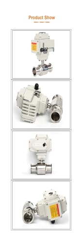 Vanne à bille à ajustement rapide en inox 63mm avec motorisation haute performance 24V