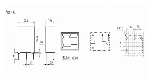 Evita fallos eléctricos con el relé 4 pines BJH-SS-124DM de 24V 2