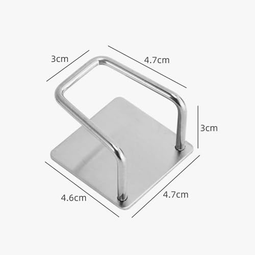 Gancho Adesivo Inox Para Esponja, Avental Vestuário Utensílios, Cozinha Banheiro Escritório Com Ades