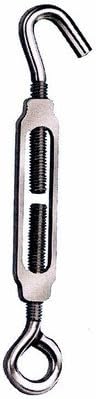 Stainless Steel Hook To Eye Turnbuckle [Set of 10] Size: 1/4" x 7-3/8"