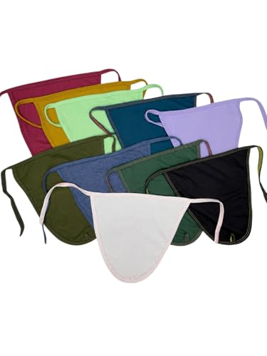 Image of Baby Cloth Diapers /Langot for Newborn & Infants (Pack of 10) | 100% Cotton Reusable Nappies | Adjustable Tie-Up Nappy | Soft, Breathable & Washable Cloth Diapers for Boys & Girls (0-24 Months)
