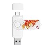 3in1 128GB Super High Speed Photo Backup Stick for Cell Phones with Type C/USB C Port,Compliant with iPhone15/16/17,Samsung, LG,Google,Hua Wei,Moto, one Plus.etc.