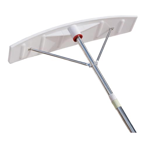 Snow Roof Rake, Adjustable Aluminum Snow Shovel, Scratch-Proof Lightweight Snow