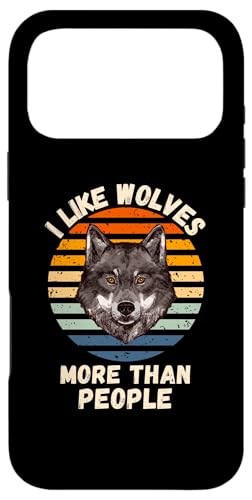 ���B���e�[�W I Like Wolves More Than People ���g�� �I�I�J�~�̗��l �X�}�z�P�[�X iPhone 17 Pro Max �p