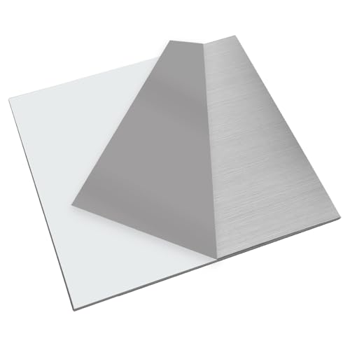 Pacchetto: 304 piatto quadrato in acciaio inossidabile【2PCS, 15cm x 15cm x 1mm】