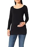Manga larga Noppies tee LS Round Neck Berlin Camiseta de Manga Larga premamá, Negro (Black P090), 38 (Talla del Fabricante: Small) para Mujer