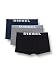 Produktbild Diesel Herren Boxershorts UMBX-DAMIENTHREEPACK (3er Pack), Mehrfarbig (Grey/Blue/Black E4125), XS