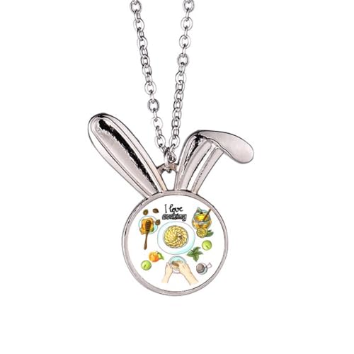 Collier avec pendentif lapin Egghy pour célébrer le bonheur de cuisiner