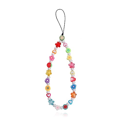 PLABBDPL Chaîne de téléphone portable avec perles de cristal, a une fonction anti-perte et anti-chute, s'adapte à la chaîne de téléphone à breloques