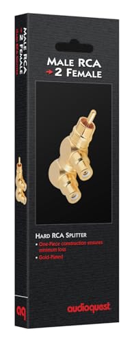 AudioQuest adaptador RCA macho a dos RCA hembra miniatura 2