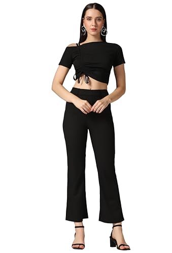 Image of TOPLOT co ord Set for Women Solid Top and Bottom