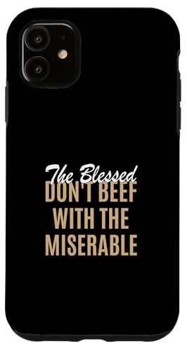 �^�� �J���[ Too Blessed To Be Miserable �^�� �O���t�B�b�N �X�}�z�P�[�X iPhone 11 �p