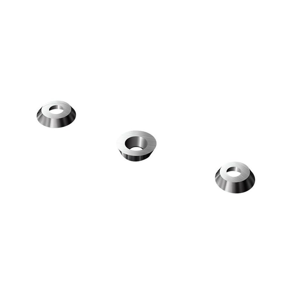 10pieces Carbide Inserts Round Turning Blades 30 Degree, Abrasion Resistance Woodworking Tools Cutters(12x2.5mm)