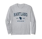 Photo Gallery hartland wisconsin wi vintage sport design navy stampa maglia a manica Photo Gallery hartland wisconsin wi vintage sport design navy stampa maglia a manica
