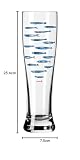 RITZENHOFF 3481007 Szklanki do piwa pszenicznego 500 ml - zestaw 2 szt. - seria czas przydatności zestaw nr 7, 2 sztuki z wielokolorowym nadrukiem cyfrowym