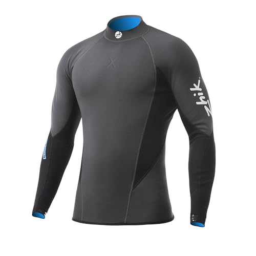 Zhik 2026 Mens Microfleece X Neoprene Wetsuit Top DTP-0580-BLK - Black - miniatura 3
