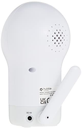 Hubble Nursery Pal Glow+ 5 Inch Video Baby Monitor with Night Light, Remote Pan, Tilt and Zoom, Room Temperature Sensor - Image 4