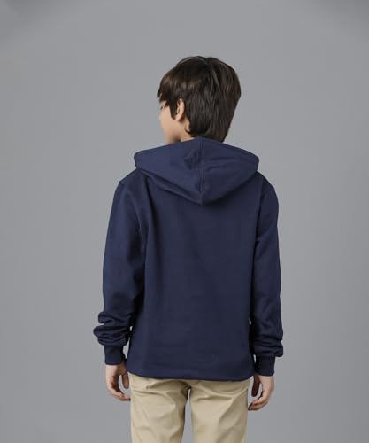 Image of KYDA KIDS Boys Cotton Regular Fit Hooded Neck Hoodies - Sweatshirt with Hoodies Full Sleeves Winter Wear, Long Sleeve Sweatshirts for Boys