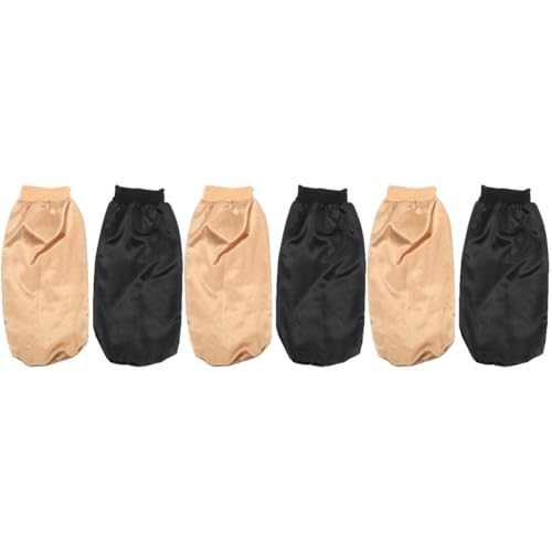 Bonnet en satin pour femmes : lot de 6 chapeaux de nuit élastiques anti-frisottis