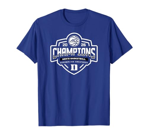 Duke Blue Devils Mens Basketball Acc Champs 2026 Royal T-Shirt