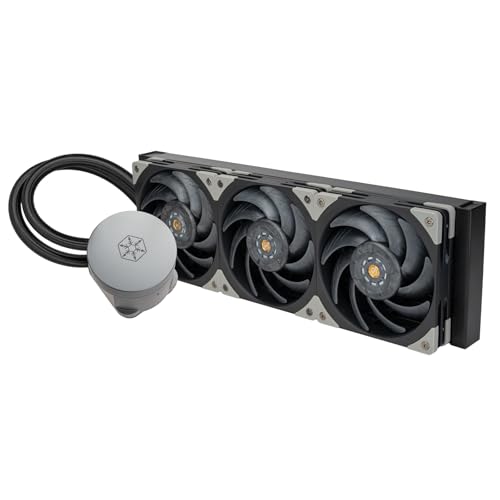 Image of Silverstone Technology Hailstone 360 Optimum All-in-One Liquid Cooler with Industrial Fans, SST-HT360 (Black)