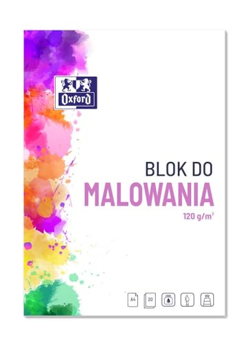 Oxford Malblock A4 20 Blatt 1 Stück weiß 120g/m2