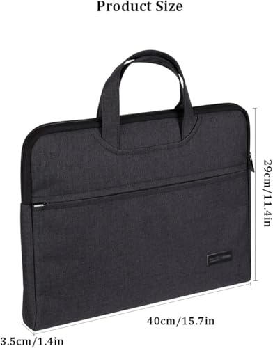 Zipper Canvas Briefcase,15.6 Inch Laptop Bag,Gray Large-Capacity Multi-Layer Waterproof Men Office Bag2