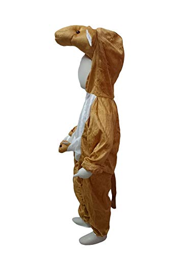 Image of BookMyCostume Australian Kangaroo Animal Kids Fancy Dress Costume 7-8 years