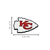 Lashicorn Kansas City Focal Bead Sports Football 12pk 1.14” for Bulk Keychains Silicone Charm Beadable Pens Freshie Hangers Arrowhead Jewelry Assorted Logo #1