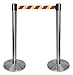 QueueWay PLUS - QPLUS-1S-D5 - satin chrome post, 2" wide, 10