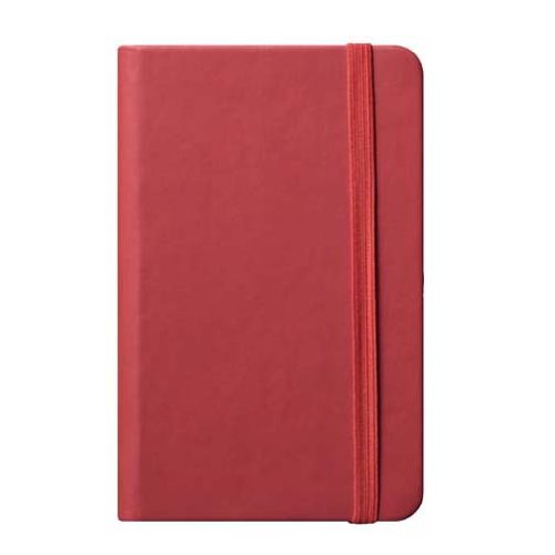 Eccolo World Traveler Hardcover Cool Jazz JournalNotebook Red 35 x 55 Inches