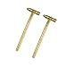 Housoutil 2pcs 6 Mini Hammer Repair Tool Solid Brass Hammer Beat Hammer Masonry Handle Tools for