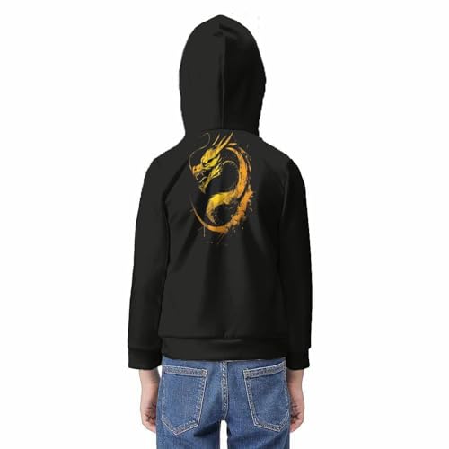 Sweat dragon chinois à capuche enfants le pull qui stimule l'imagination des petits - 6