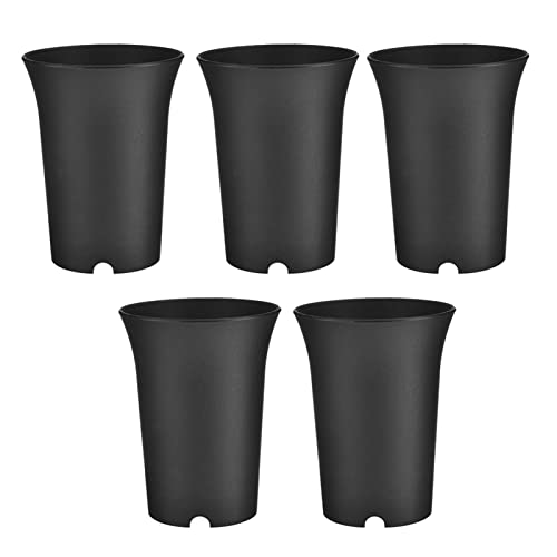 Macetas para suculentas, macetas redondas con orificio de drenaje, macetas gruesas y flexibles de cintura alta para interiores y exteriores, suculentas, manualidades, boda Coatuiyo
