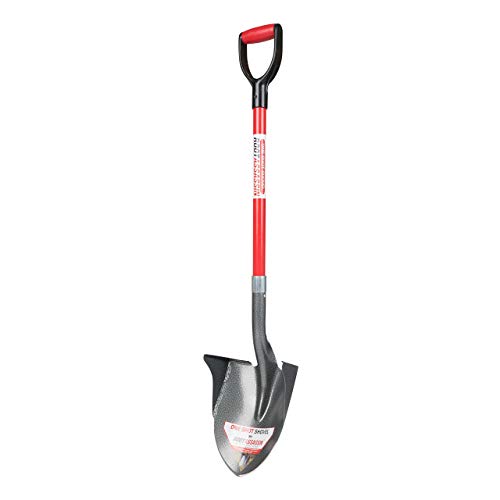 ROOT ASSASSIN One Shot Garden Shovel (43' D-Handle) - Holds More Than The Average Shovel, Back Wings Keep Dirt from Spilling Off The Back, Best for Yard Work, Gardening, Digging, Treasure Hunting