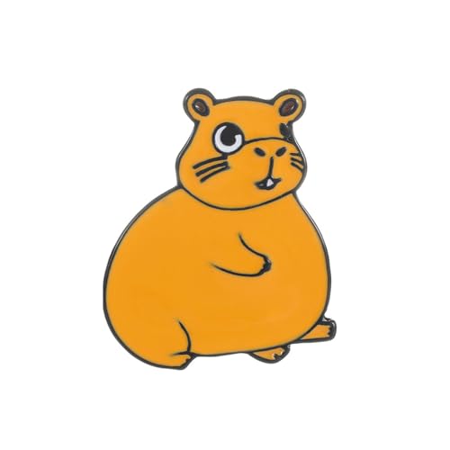 Adorable Capybaras Lapel Pin Playful Capybaras Metal Badge Dornment Any Ensembl Daily Casual Wearɖ͂ǉ邽߂̑