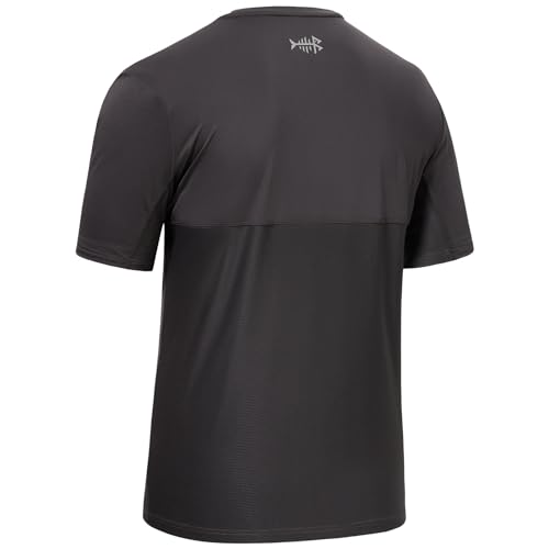 BASSDASH Men’s UPF 50+ Sun Protection Fishing Shirt Short Sleeve UV T-Shirt3