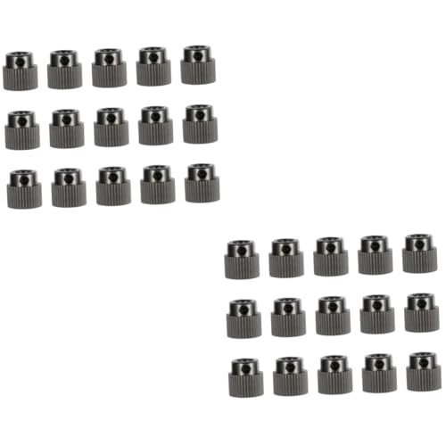 Gatuida 30pcs Extruder Gear Teeth Feeder Printers Parts Wheels Stainless Steel Gear Extruder Printer Accessory for Print