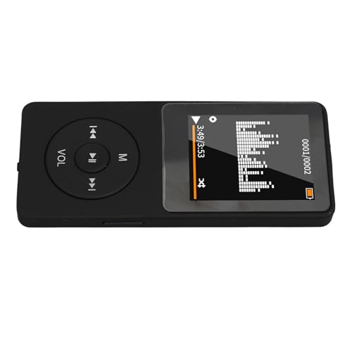Reproductor MP3 MP4 inalámbrico BT pequeño portátil sin pérdidas de sonido con compatibilidad multiformato, soporta video AVI y hasta 64 GB de almacenamiento, batería de larga duración