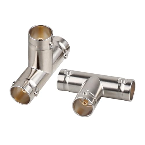 MOOKEERF Adaptador Divisor BNC 2 Salidas Hembra 75 Ohm miniatura 1