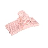 MSYO 20 Pcs Doll Hangers for 18 inch Doll Clothes, Pink Doll Hangers, Sturdy Doll Hangers Accessories, Work Great with Rod Less Than 1/2 inch Diameter, Made of Safe ABS Plastic