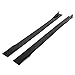 HECASA Pair Side Skirt Extension Compatible with 2014-2023 Infiniti Q50 All Model Rocker Panel Guard Splitter Lip Body Kit Replacement Glossy Black (ABS Plastic)