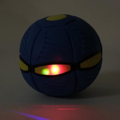 Bola Disco Mágica Com Luz Colorida LED, para Crianças e PET (Azul)