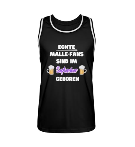 Maillot de basket Malle né en septembre cadeau idéal pour anniversaire et fête