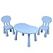 Produktbild LIANGJUN Tisch Stuhl for Kinder Baby Lernen Dauerhaft Robust Kids Activity Center Spielzimmer Kunststoff Wohnzimmer, 3 Größe (Color : Blue)