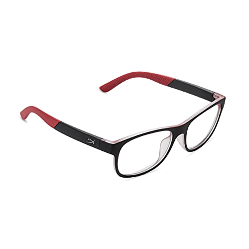 Image of HyperX Spectre Scout - Gaming Eyewear, Glasses for Kids, Blue Light Blocking, UV Protection, Crystal Clear Lenses, TR-90 Frame, Microfiber Pouch, Square Eyewear Frame - Red