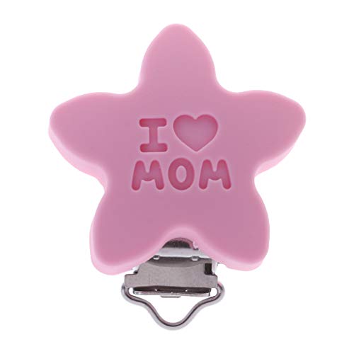 Guoyy Pinza Clip Silicona para Chupete para Bebe,Pentagrama Cover