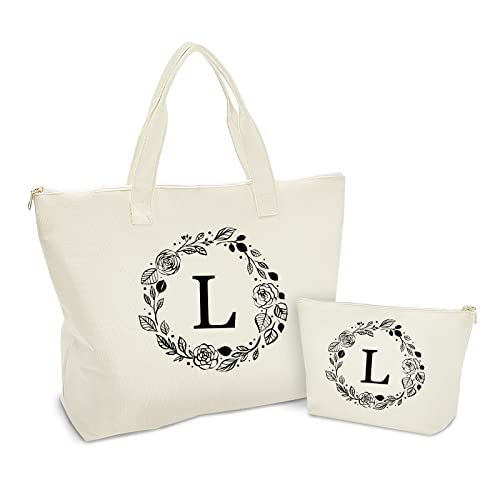 Personalized Initial Tote with Pocket